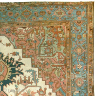 Antique Persian Serapi Rug
Persia ca.1880
12'8" x 8'4" (387 x 254 cm)
FJ Hakimian Reference #05031
                   