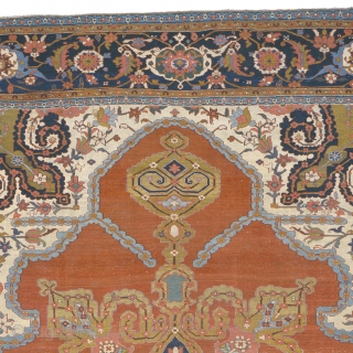 Antique Persian Serapi Rug
Persia ca.1890
18'6" x 14'1" (565 x 430 cm)
FJ Hakimian Reference #05060
                   