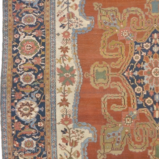 Antique Persian Serapi Rug
Persia ca.1890
18'6" x 14'1" (565 x 430 cm)
FJ Hakimian Reference #05060
                   