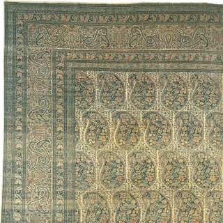 Antique Persian Tabriz Rug
Persia ca.1880
20'0" x 13'6" (610 x 412 cm)
FJ Hakimian Reference #07002

                   