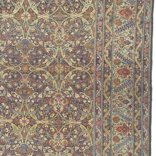 Antique Persian Laver Kerman Rug
Persia ca.1880
17'7" x 10'8" (536 x 325 cm)
FJ Hakimian Reference #10130
                  