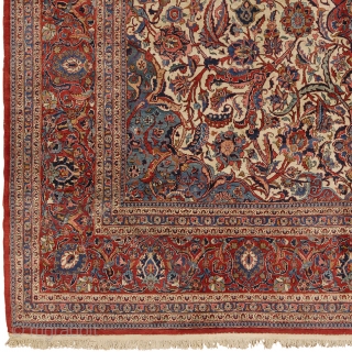 Antique Persian Kashan Rug
Persia ca.1920
12'9" x 9'0" (389 x 275 cm)
FJ Hakimian Reference #10140
                   