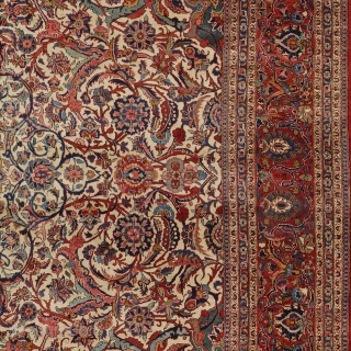 Antique Persian Kashan Rug
Persia ca.1920
12'9" x 9'0" (389 x 275 cm)
FJ Hakimian Reference #10140
                   
