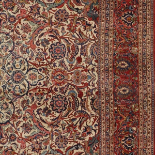 Antique Persian Kashan Rug
Persia ca.1920
12'9" x 9'0" (389 x 275 cm)
FJ Hakimian Reference #10140
                   