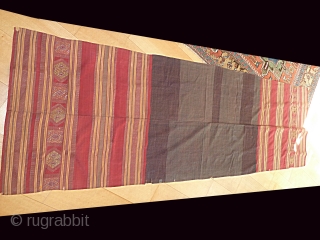 Antique Indonesian Kain Tangkuluak Textile, size 234 x 74 Cm                       