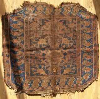 Saddle Rug from Iran, Qashqai(?). Size: 90x95cm.                          
