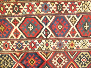 Antique Caucasian Shirvan Kilim Rug.

circa 1900-1920 .size 10' x 5'6''. condition good ,Good colors and knots.A few very small repair and small stain .         