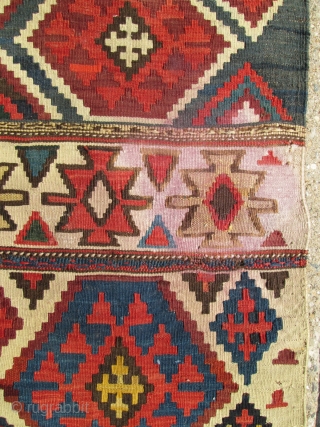 Antique Caucasian Shirvan Kilim Rug.

circa 1900-1920 .size 10' x 5'6''. condition good ,Good colors and knots.A few very small repair and small stain .         