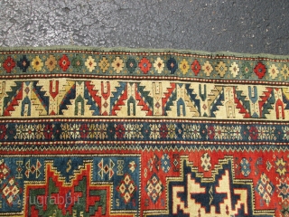 Fabulous Antique Leshghi Rug.

antique caucasian leshghi ,size 3'3'' x 4'6''. Condition full pile,with no repair ,all original ,lovely cute rug,silky wool,fine knots ,collective .         