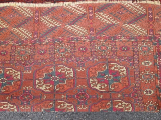 Antique TEKKE turkoman RUG.

SIZE 3'11''X3'2''. CONDITION FULL PILE WITH NO REPAIR OR LOW.CLEAN READY TO GO .LOVELY COLORS.GOOD PRICE.              