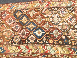 ANTIQUE CAUCASIAN SHIRVAN BAKO RUG.

SIZE 6'X4' .CONDITION LOW EVEN PILE .SOME OLD  REPAIR ,AND ENDS REWEAVE.                