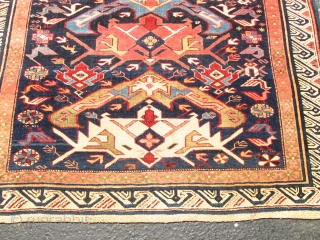 ANTIQUE CAUCASIAN BIDJOV RUG.

SIZE 3'7''X5' CONDITION IS GREAT .NO REPAIR .ENDS AND SIDES ORIGINAL .COLLECTIVE RUG. BEAUTIFUL COLORS.               