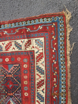 Antique Caucasian Kazak Rug.

size 7'6''x 3'4''. condition full pile with no repair .                    