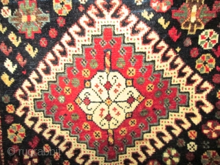 19th Century Qashgai  Bag.

size 21''x20'' condition perfect.lovely bag.silk wool.collective.                       