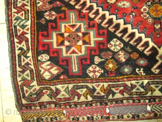 19th Century Qashgai Bag.

size 22''x20''. condition great.lovely bag.collective.                         