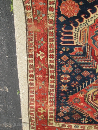 Awesome Antique Persian Serapi (karaja) Rug.

size 12'7''x3'7''. condition good pile .need some re pile .see photosPlease. Circa 1890.no wholes.              