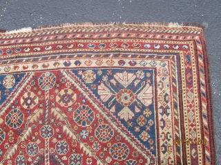 Antique Persian Qashgai Rug.

size3'9''x5'6''. condition great.no repair.                          