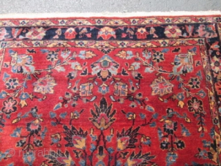 Antique Persian Mohejaran sarouk rug.

size 3'7''x5' condition is excellent .good color .                     