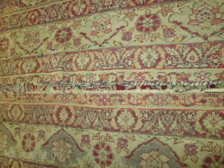 Stunning Mid 19th Century Antique Oriental Rug.

size 4'4''x6'9''.Full pile throgh  out condition. the colors ,quality of the wool is the best.no dry .some damage by the dog  please see photos.  ...