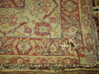 Stunning Mid 19th Century Antique Oriental Rug.

size 4'4''x6'9''.Full pile throgh  out condition. the colors ,quality of the wool is the best.no dry .some damage by the dog  please see photos.  ...