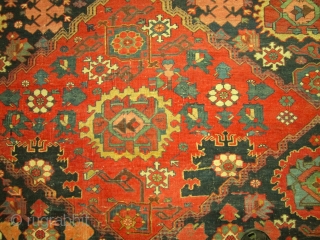 Magnificent Antique Persian Bedjar.

size 11'x19'.

wool on wool foundation.                         