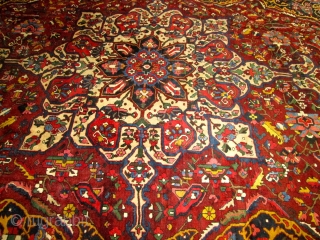 Stunning Antique Persian Bakhtyari Oriental Rug.

Size 13'x18'6''.                          