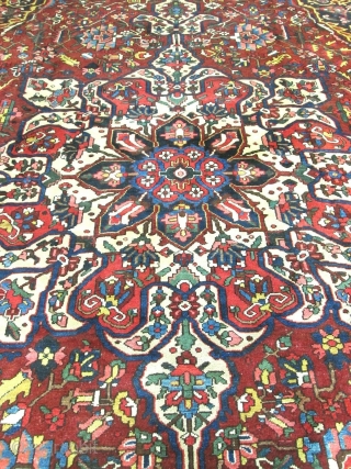 Stunning Antique Persian Bakhtyari Oriental Rug.

Size 13'x18'6''.                          