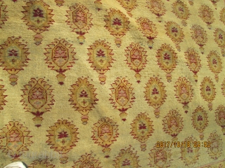 Antique Agra.

size 11'4''x14'.

circa 1880'

condition low even pile .and some worn and need some repair'.

                   