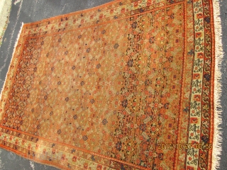 4'2''x6'4'' Antique Persian Malayer Rug'

condition low even pile circa 1920.                       