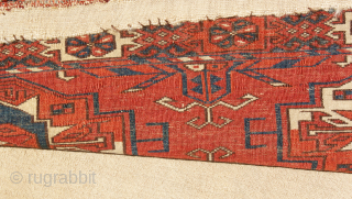 Mid-19th Century Tekke Torba, Size 17x46 inch.                          