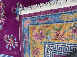 Antique China carpet. Circa 1920 size: 182x265 cm                         