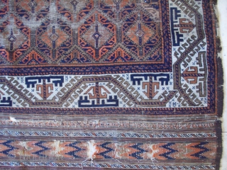 Nice Baluch rug...6'2 by 3'7 ft...Very attractive skirts...                         