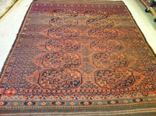 BEAUTIFUL TURKOMAN RUG
GOL-GOLI DESIGN???
ENDS AND SIDES ARE IN PERFECT CONDITION                       