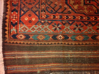 BEAUTIFUL TURKOMAN RUG
GOL-GOLI DESIGN???
ENDS AND SIDES ARE IN PERFECT CONDITION                       