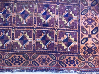 Pretty colors and nice Baluch rug...5 by 2'10 ft                        