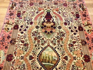 PERFECT CONDITION FINE KASHAN RUG
FROM 1910-1930'S
EXCELLENT CONDITION
VERY FINE
NO OLD REPAIRS AND TOUCH UP
SIZE 4'8 BY 7'4 FT                