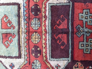 Early 19th Century Kürdish rug Really colorful one.Size 103 x 335 cm
                     