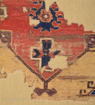 Central Anatolian Cappadocia Fragment circa 1750 size 129x295 cm mounted on linen                     