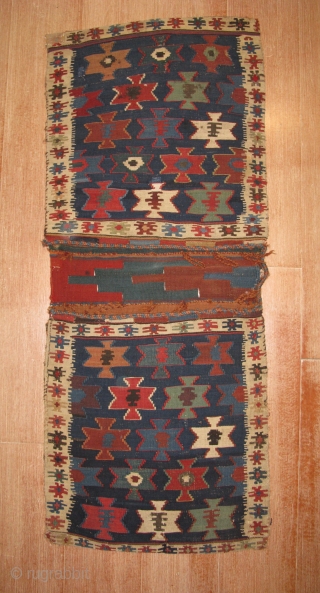 4638-shahsavan kilim saddlebag 143x58                             