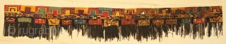 Pre-Columbian knit border of mantle. Early Nasca.
Size: 24cm x 146cm
No.1596

Details please feel free to ask.                   ...