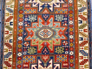 Caucasian Shirvan Lesghi Star c. 1910 measuring 5.2 x 3.3. 24-photos upon request.                    