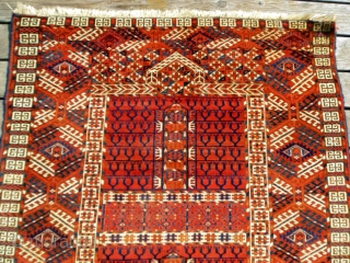 Afghan Teke Kachli Rug c.1870 measuring 4.8 x 4.0. 16-photos upon request                     