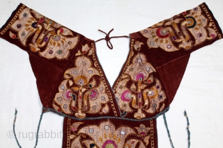 Women Blouse Backless(Choli) From Himachal Pradesh,Chamba India.C.1900.(DSL05340).                          