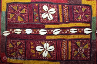 Banjara Gala From Karnataka,South India.C.1900.Embroidered on cotton.Gala is Traditionally Used by Women to Carry Pots on their Heads.Its size is 25cm X 29cm.(DSL03500).          