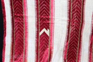 Thirma Phulkari From West(Pakistan)Punjab India Called As Thirma Bagh.C.1900.Floss Silk on Hand Spun Cotton khaddar Cloth.(DSL05380).                 