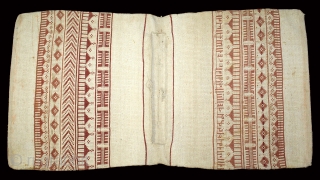 Donkey Trapping Bag From Kutch Gujarat,India.C.1900.Used for Carrying the Salt in White Rann Of Kutch.Its size is 65cm X 123cm.(DSL02830).             