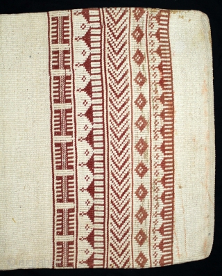 Donkey Trapping Bag From Kutch Gujarat,India.C.1900.Used for Carrying the Salt in White Rann Of Kutch.Its size is 65cm X 123cm.(DSL02830).             