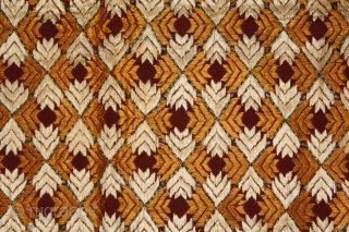 Rare Antique Bagh from West (Pakistan) Punjab India Very Rare Design Phulkari.(DSC01060).                     