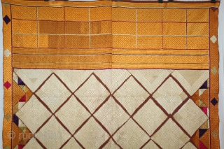 Phulkari from West(Pakistan)Punjab India Called As Chand Bagh.Rare Design.Extremely Fine Phulkari.(DSE02900).                      