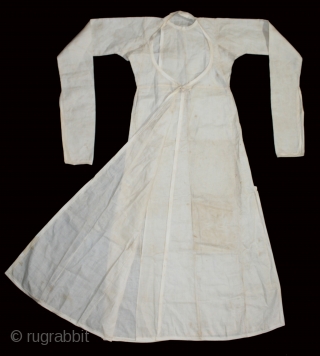 Angarakha Man(Costume)Fine Cotton From Rajasthan India.C.1900.Worn by Royal Family of Rajasthan.(DSLR02970).                      